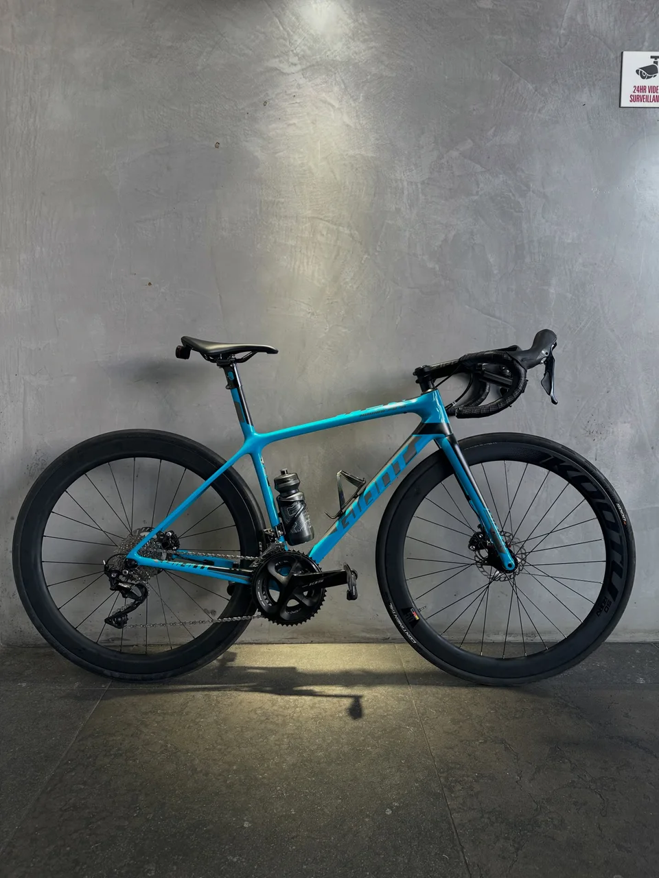 Blue Giant road bike after workshop servicing